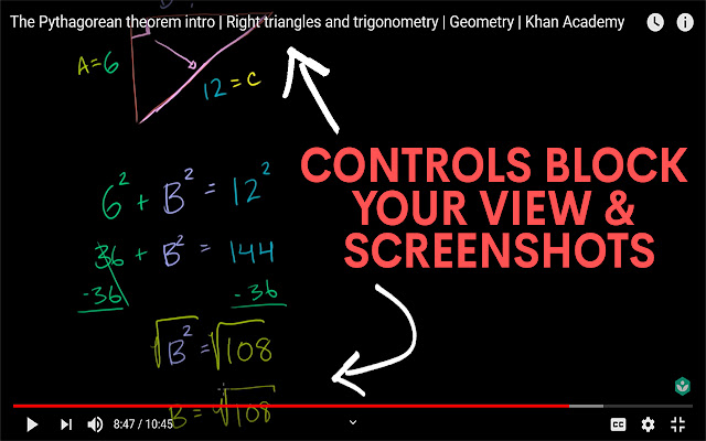 hyde — hide the YouTube video player controls chrome谷歌浏览器插件_扩展第1张截图