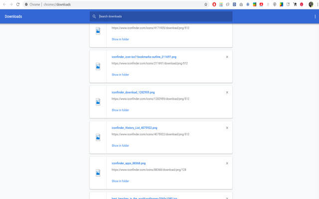 Downloads chrome谷歌浏览器插件_扩展第1张截图