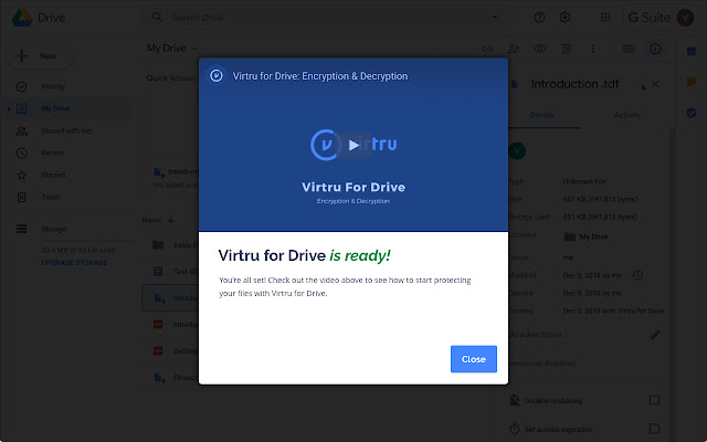 Virtru for Drive chrome谷歌浏览器插件_扩展第1张截图