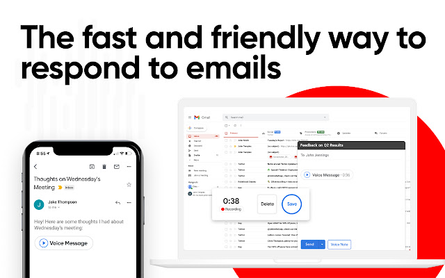 Record Voice Messages in Gmail - Beep chrome谷歌浏览器插件_扩展第2张截图