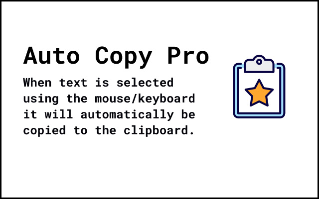 Auto Copy Pro chrome谷歌浏览器插件_扩展第1张截图