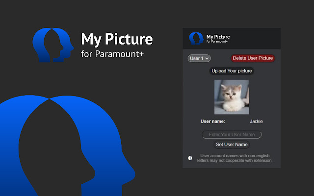 Paramount+ MyPicture: custom profile picture chrome谷歌浏览器插件_扩展第2张截图