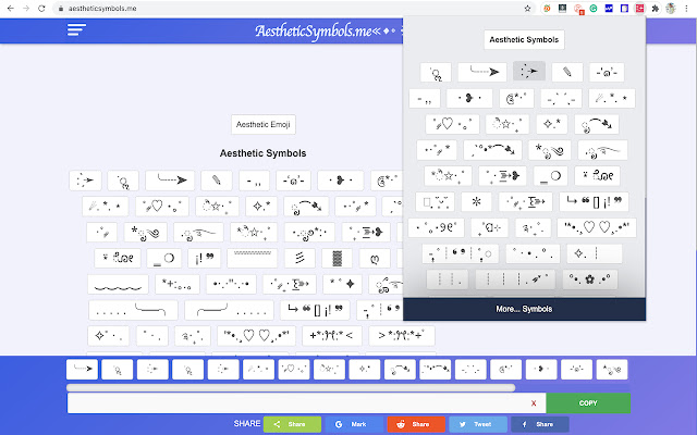 Aesthetic Symbols chrome谷歌浏览器插件_扩展第1张截图