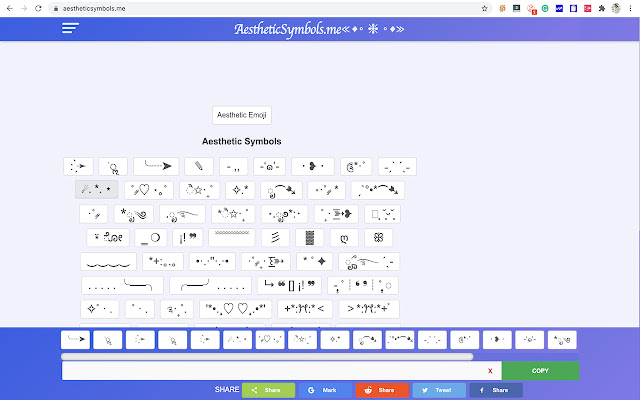 Aesthetic Symbols chrome谷歌浏览器插件_扩展第3张截图