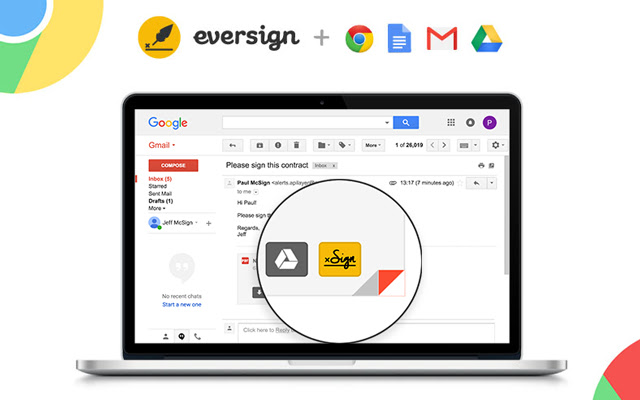 eversign：为Gmail、Drive和Google Docs文稿签名 chrome谷歌浏览器插件_扩展第1张截图