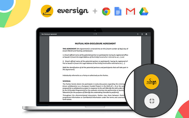 eversign：为Gmail、Drive和Google Docs文稿签名 chrome谷歌浏览器插件_扩展第2张截图