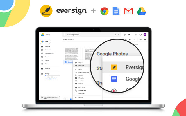 eversign：为Gmail、Drive和Google Docs文稿签名 chrome谷歌浏览器插件_扩展第4张截图