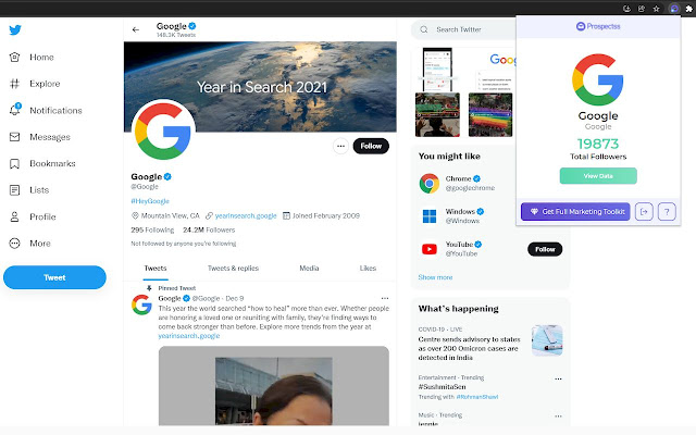 Twitter Follower Scraper & Email Finder chrome谷歌浏览器插件_扩展第5张截图