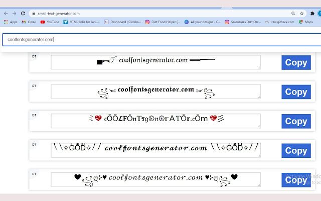 Cool Fonts Generator ᐈ #201+ Cool Text Fonts chrome谷歌浏览器插件_扩展第1张截图