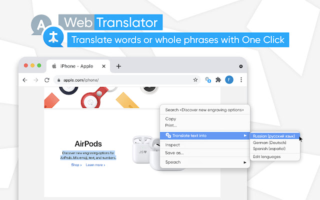 Translator - Select to Translate chrome谷歌浏览器插件_扩展第1张截图