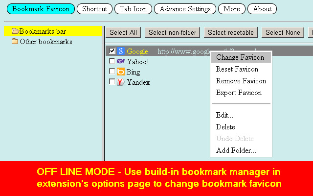 Bookmark Favicon Changer chrome谷歌浏览器插件_扩展第2张截图