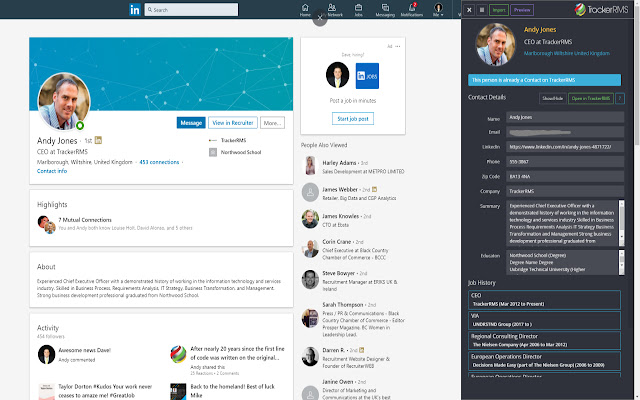 Tracker for LinkedIn chrome谷歌浏览器插件_扩展第1张截图