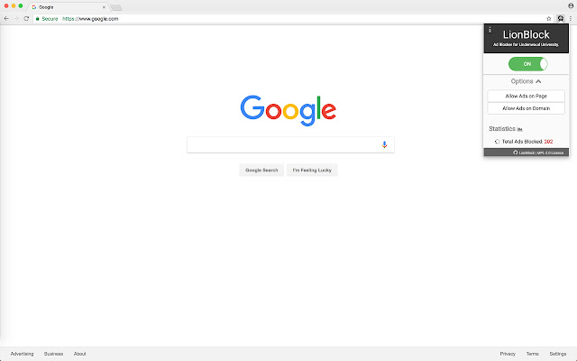 LionBlock chrome谷歌浏览器插件_扩展第1张截图
