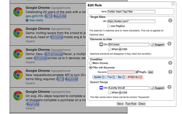 CustomBlocker chrome谷歌浏览器插件_扩展第1张截图