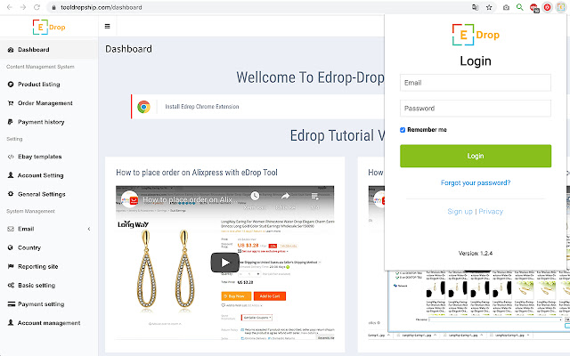 EDrop - Drop Shipping Tool chrome谷歌浏览器插件_扩展第1张截图