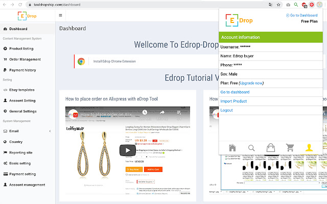 EDrop - Drop Shipping Tool chrome谷歌浏览器插件_扩展第4张截图