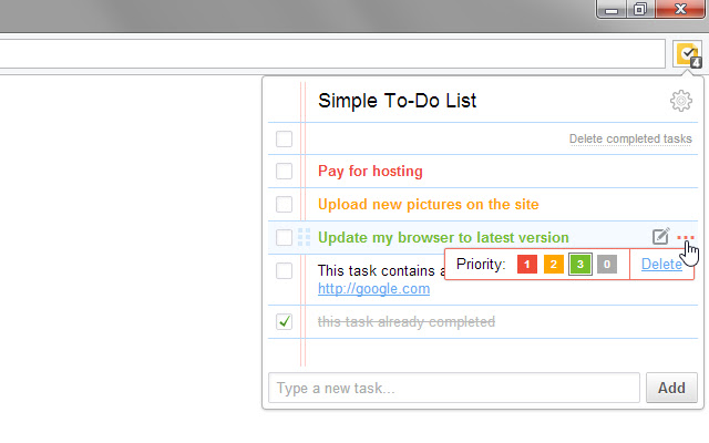 Simple To-Do List chrome谷歌浏览器插件_扩展第2张截图