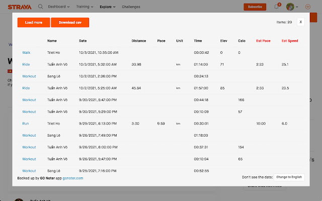 Strava Clubs Reports chrome谷歌浏览器插件_扩展第1张截图