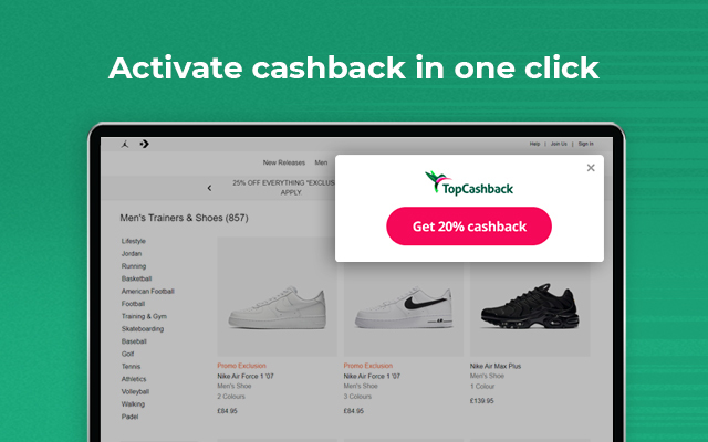 TopCashback UK: Get Cashback & Vouchers chrome谷歌浏览器插件_扩展第2张截图
