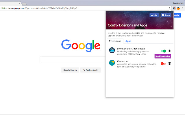 Extension manager for Chrome™ chrome谷歌浏览器插件_扩展第2张截图