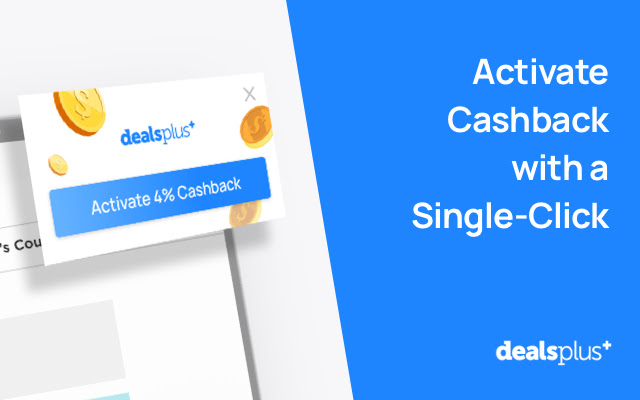 DealsPlus Cashback & Coupons chrome谷歌浏览器插件_扩展第1张截图