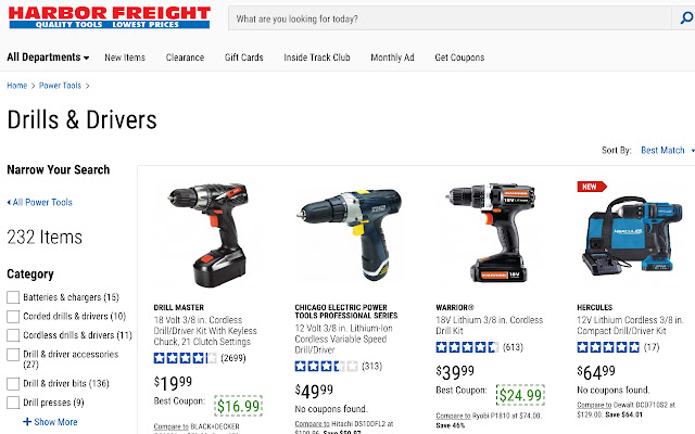 Harbor Freight Coupons chrome谷歌浏览器插件_扩展第3张截图