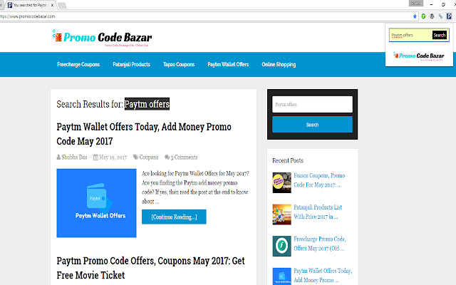Promo Code Bazar - Online Shopping Coupon chrome谷歌浏览器插件_扩展第1张截图
