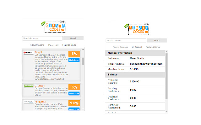 RebateCodes chrome谷歌浏览器插件_扩展第1张截图