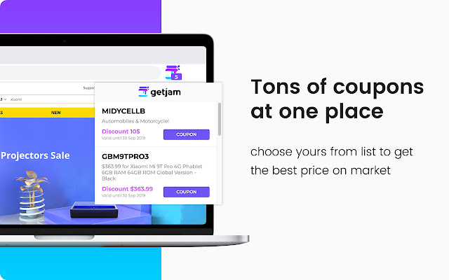 GetJam - find Coupons and Promo codes chrome谷歌浏览器插件_扩展第2张截图