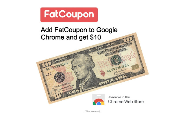 FatCoupon Cash Back & Promo Codes chrome谷歌浏览器插件_扩展第1张截图