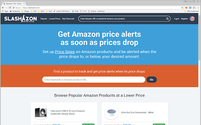 Slashazon - Get Amazon Price Alerts chrome谷歌浏览器插件_扩展第2张截图