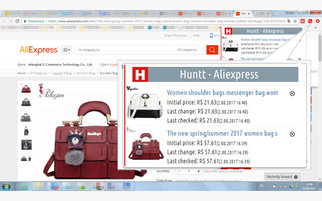 Huntt Aliexpress-отслеживание цен Алиэкспресс chrome谷歌浏览器插件_扩展第6张截图