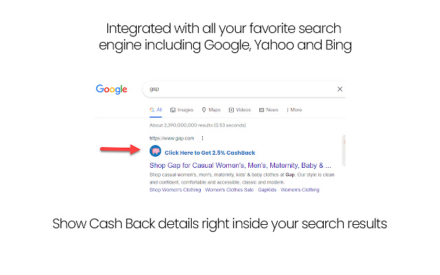 CashBack Button chrome谷歌浏览器插件_扩展第3张截图