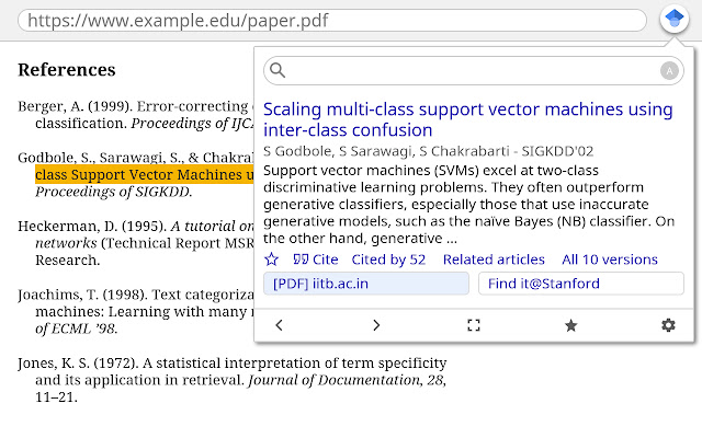 Google学术论文搜索按钮 chrome谷歌浏览器插件_扩展第1张截图