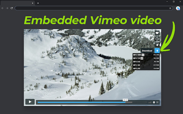 Vimeo 视频下载器 chrome谷歌浏览器插件_扩展第3张截图