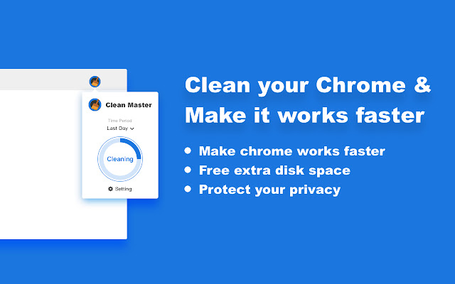 Chrome清理大师：一键清理浏览器垃圾，让你的Chrome更快 chrome谷歌浏览器插件_扩展第1张截图
