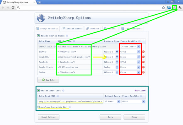 Proxy SwitchySharp chrome谷歌浏览器插件_扩展第3张截图