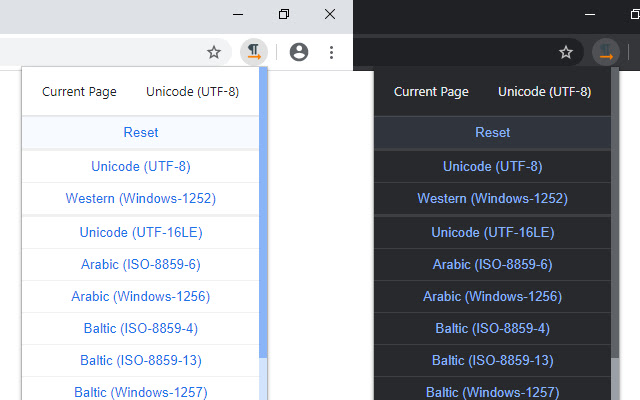 Charset chrome谷歌浏览器插件_扩展第1张截图
