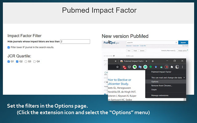 Pubmed Impact Factor chrome谷歌浏览器插件_扩展第1张截图