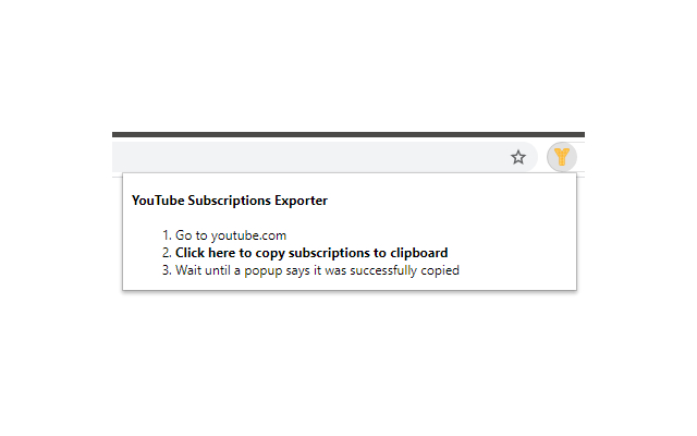 YouTube Subscriptions Exporter chrome谷歌浏览器插件_扩展第1张截图