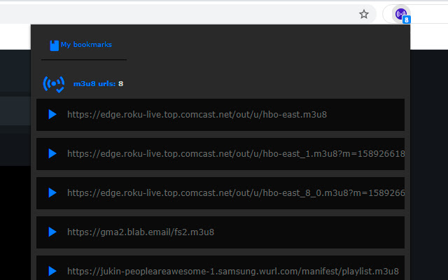 M3U8 finder and HLS player chrome谷歌浏览器插件_扩展第1张截图