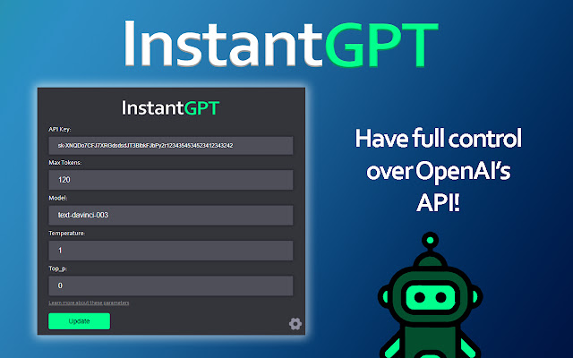 InstantGPT - ChatGPT Powered Assistant chrome谷歌浏览器插件_扩展第3张截图
