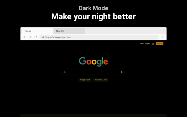 Dark Mode chrome谷歌浏览器插件_扩展第1张截图