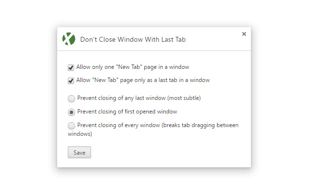 Don't Close Window With Last Tab chrome谷歌浏览器插件_扩展第2张截图