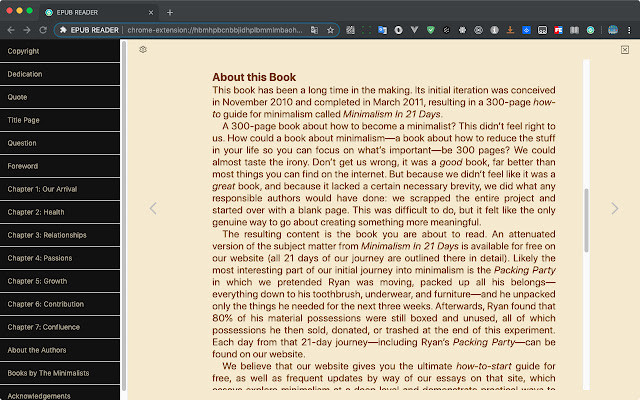 EPUB READER chrome谷歌浏览器插件_扩展第3张截图