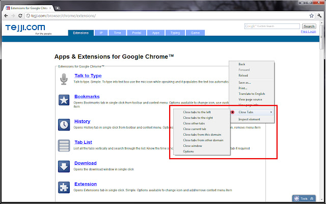 Close Tabs chrome谷歌浏览器插件_扩展第4张截图
