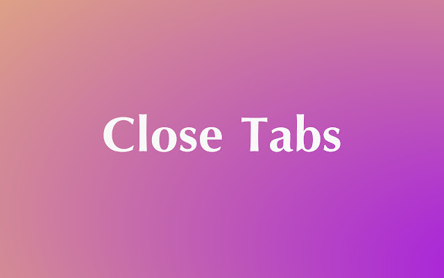 Close Tabs chrome谷歌浏览器插件_扩展第5张截图