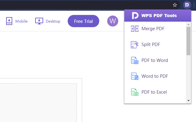 WPS PDF Tools chrome谷歌浏览器插件_扩展第4张截图