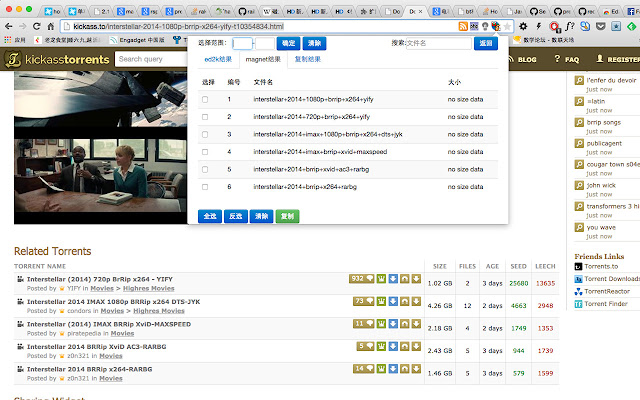 Ed2k&Magnet链接复制助手 chrome谷歌浏览器插件_扩展第2张截图