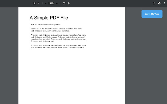 PDF to Word chrome谷歌浏览器插件_扩展第1张截图